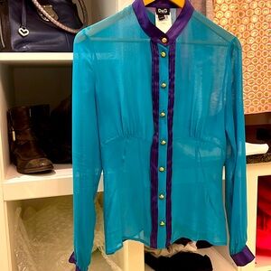 Beautiful Dolce & Gabbana Silk Blouse - Size 28/42 EU